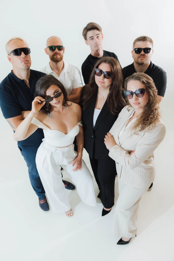 SA Trucking team wearing sunglasses